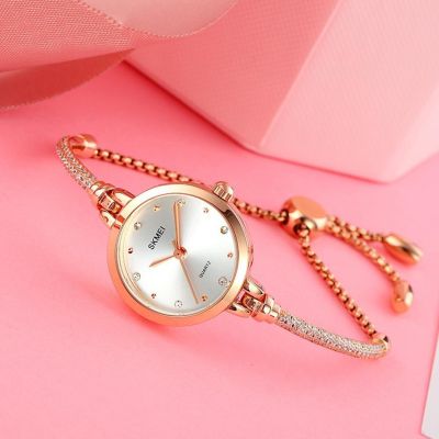 （A Decent035）แฟชั่น Dollluxuryzircon Chain นาฬิกาข้อมือหญิงนาฬิกาของขวัญ Relogio Feminino