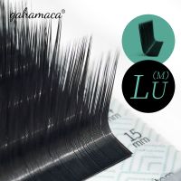 GAHAMACA L/L /LC/LD/LU(M) curl False Eyelash Extensions Faux Mink Matt Black 8-15mm Mixed Soft Natural Makeup Lashes