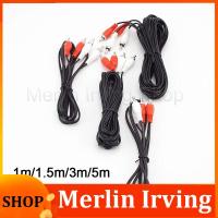 Merlin Irving Shop 2Rca Male To 2 Rca Male Cable Stereo Dual Audio Cable Av Cable For Dvd Tv Cd Sound Amplifier