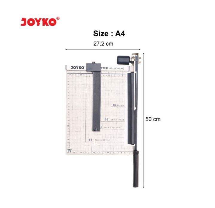 Paper Cutter Alat Pemotong Kertas Joyko Ukuran A4 Pc 2530 Pc 2530