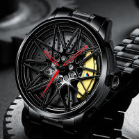 NEKTOM Rim Watch Hub Watches Super Car Rim Watches Wheel Watch Waterproof Men Watches Male Watch Mens Wheel Wristwatch Clock