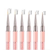 1pc Professional Nail Art Brushes UV Gel Painting Pen Carved Nail Art Liner 3D Rhinestones Beauty Brush Manicure Tools