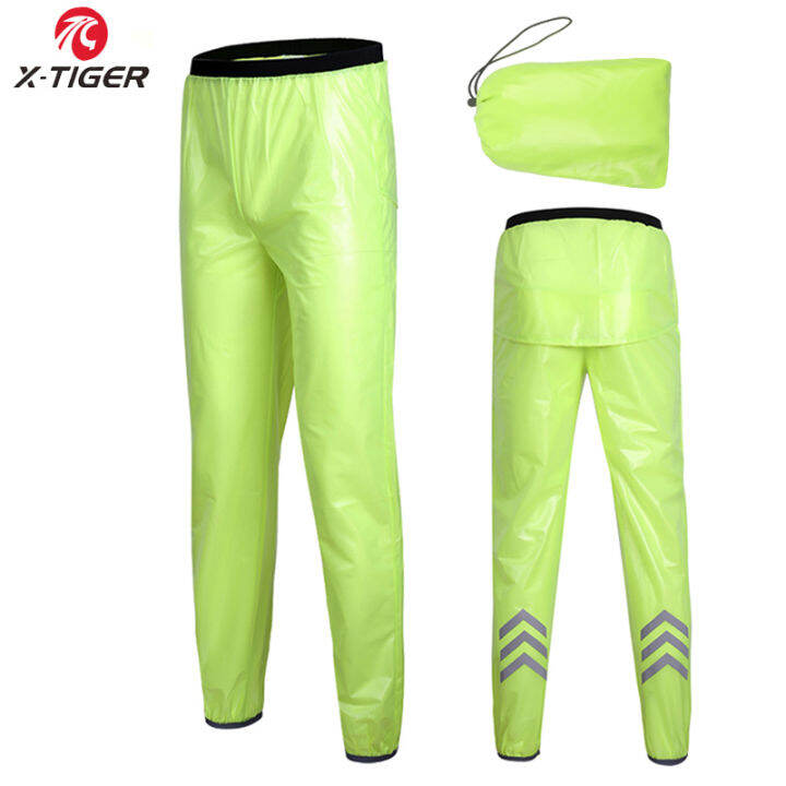 X-TIGER Cycling Rain Pants Reflective Rain Pants Waterproof MTB Cycling ...