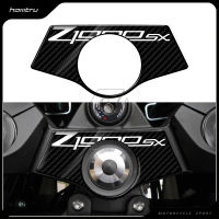 3D Carbon Fiber Triple Tree Yoke Cover Protector Tank Pad Case for Kawasaki Z1000SX 2011-2017