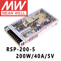 หมายถึงดี RSP-200-5 Meanwell 5VDC 40A 200W เอาท์พุทเดียวกับ PFC ฟังก์ชั่นแหล่งจ่ายไฟร้านค้าออนไลน์