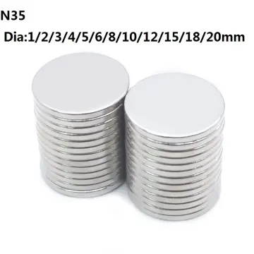 Strong Magnet Round High-Strength Neodymium Small Magnet Dia 1~25mm  Thick.1~2mm