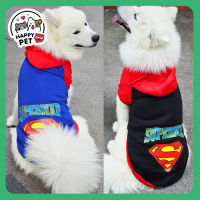 ?เสื้อสัตว์เลี้ยง-SUPER Hero? เสื้อน้องหมาโต มีฮู๊ด กันหนาว ลายซุปเปอร์ฮีโร่ งานเย็บดีตรงปก เสื้อสัตว์เลี้ยง