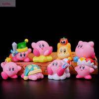 LZYBIM ชุดเครื่องประดับ Kids Toys น่ารัก8ชิ้นตุ๊กตาการ์ตูนของขวัญสำหรับเด็กหุ่นโมเดลเคอร์บี้ของเล่นโมเดลฟิกเกอร์อนิเมะตุ๊กตาขยับแขนขาได้เคอร์บี้