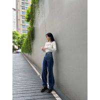 กางเกงยีนส์ RAVVESTUDIOs Dark Blue Ombré Jeans