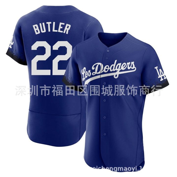 ⚾ 22-23 MLB Baseball Jersey Dodge 22 Blue City Edition Elite Baseball Kershaw  Jersey