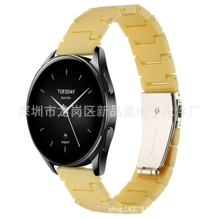 เหมาะสำหรับ-xiaomi-watch-s2-สายนาฬิกาสายนาฬิกาคาร์บอนไฟเบอร์รุ่นใหม่-42mm46mm-สายนาฬิกาคาร์บอนไฟเบอร์