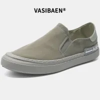 VASIBAENCan pay silver when receive goodsNew style fashion retro shoes lazy sneakers have quality high solid color shoes holder shoes tea sneakers Retai ชร hotkeys sandals foot casual slim shoes men canvas pad pour ัา canvas Retai G
