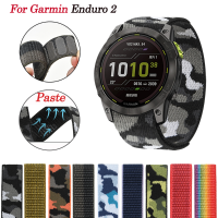 For Garmin Enduro 2 UltraFit 22 26mm Smartwatch Strap for Fenix 7 7X 6 6X Pro 5X 5Plus 935 945 3HR Bracelet Loop Nylon Band Belt