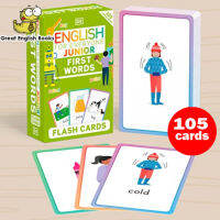 (In Stock) พร้อมส่ง *ลิขสิทธิ์แท้ Original* แฟลชการ์ด รวม คำศัพท์จำนวน 105 ใบ   English for Everyone Junior First Words Flash Cards (DK English for Everyone Junior)