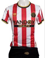 เสื้อฟุตบอลกีฬาผู้ใหญ่ ทีมสโมสรเชฟฟิลด์ ยูไนเต็ด  SHEFFIELD UNITED F.C.ชุดเย้า) ฤดูกาล 2023/2024 ปีล่าสุด ราคาถูก