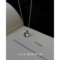 Hot selling products ? Lilis Weekend Irregular Ripple High-Grade Texture Solid Pure 925 Silver Necklace Niche Miniscuit