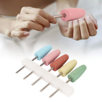 [wilkl] 5pcs Nail Drill Bit Professional Portable Silicone Cuticle Remover Bits Nail Art Tool For Nail Artist Novice