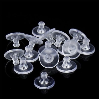【CW】☾☇  50Pcs/pack Earring Holders Stoppers Soft Silicone Heavy Duty Rubber Backs Sleeves DIYJewelry Finding Accessories