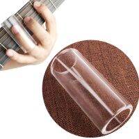 【lz】▨  Plástico transparente Guitar Finger Protection Sleeve Slider Tube Bass Acessórios Pick Guitar String Slide