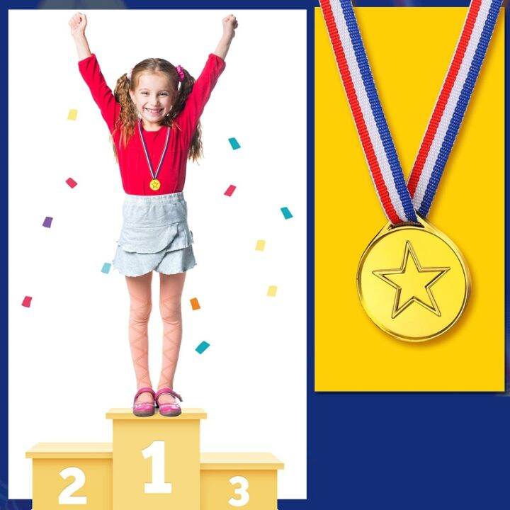 100-pieces-kids-plastic-winner-medals-gold-winner-award-medals-for-olympic-style-party-decorations-and-awards