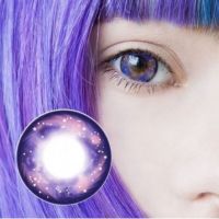 Sweety GALAXY Violet บิ๊กอาย ม่วง โทนแบ๊ว สีม่วง ลวดลายสวยงาม ลายแปลก ? sweety Plus ค่าสายตา สายตาสั้น แฟชั่น ตาโต แบ๊ว