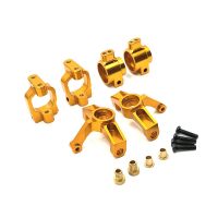 Metal Steering Block C-Hubs Rear Hub Carrier Set for Wltoys 104072 104001 104002 1/10 RC Car Upgrades Parts