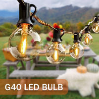 G40 LED ลูกโลกหลอดไฟสตริงไฟสหภาพยุโรปเสียบกลางแจ้งนางฟ้าไฟหลอดไฟกลางแจ้งกันน้ำต้นไม้รอมฎอนตกแต่งงานแต่งงาน M Ariages