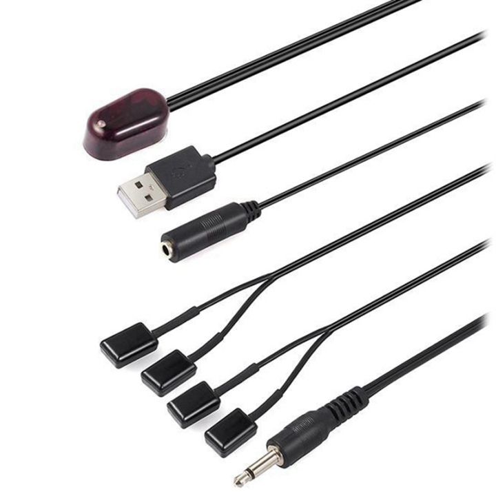 ir-extender-ir-remote-repeater-infrared-extension-cable-1pc-ir-receiver-4pc-ir-emitter-emitters-repeater-kit-infrared-remote-usb-adatper