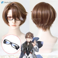 เกม Honkai Star Rail Welt Yang คอสเพลย์วิกผม28ซม. หนังศีรษะสีน้ำตาล Honkai Walt Wigs วิกผมสังเคราะห์ทนความร้อน Anime Wigs หมวกวิกผม