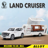 LILEO 1:32 Land Cruiser LC300คาราวานโลหะ D Iecast ล้อแม็กรถของเล่นรุ่นรถบรรทุกสำหรับเด็กของเล่นยานพาหนะงานอดิเรกคอลเลกชัน