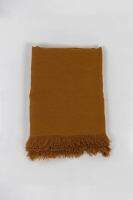 ผ้าปูโต๊ะขอบรุ่ย LINEN TABLECLOTH WITH FRINGING - CAMEL