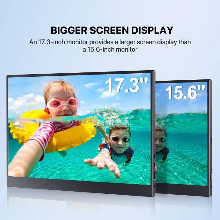 UPERFECT Portable Monitor 17.3 Inch 4K Mobile Display With 3840 X 2160