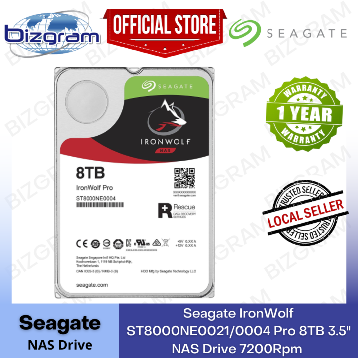 ST8000NE0021 Seagate IronWolf Pro 8TB SATA 6Gbps Hard Drive