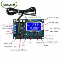 โมดูลตัวควบคุมอุณหภูมิสวิตช์สำหรับรถยนต์ระบบทำความร้อนเทอร์โมสตัตดิจิตอลทำความเย็นตัวควบคุมอุณหภูมิดิจิตอล