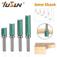 YUSUN 8MM Shank D14MM รูปแบบบิตเราเตอร์บิตเครื่องตัดมิลลิ่งงานไม้สําหรับไม้ Bit Face Mill Carbide Cutter End Mill