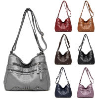 Feng Qi shopHigh Quality Leather Casual Tote Shoulder Bag Fashion Cross Body Bags for Women Handbags Women Bags Satchel Bag