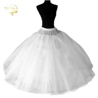 8 Layers Hard Tulle Underskirt Wedding Accessories Chemise Without Hoops For A Line Wedding Dress Wide Puffy Petticoat Crinoline