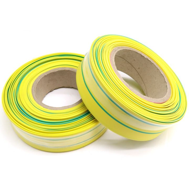 1m-yellow-green-dia-1-2-3-4-5-6-7-8-10-12-14-16-20-25-30-40-50-mm-heat-shrink-tube-2-1-polyolefin-thermal-cable-sleeve-insulated