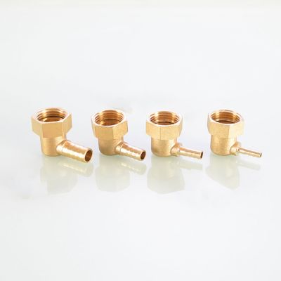 1/2 BSP Female To 4mm 6mm 8mm 10mm Elbow 90 Degree Brass Pipe Fitting Coupler Adapter Hosetail Water Gas Oil Home Garden