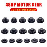 48DP 3.175mm 26t 27t 28t 29t 30T 32t 33T 34T 35T 36T 38T 40T Black steel metal Pinion Motor Gear For 1/10 Rc Model Car Motor Pipe Fittings Accessories