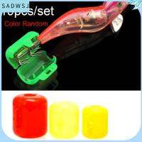 SADWSJ 10PCS/Lot สุ่มสี หมวกแก๊ป แบบพกพา ตัวป้องกันหมวก ตะขอเกี่ยวกุ้งไม้ หมวกตะขอร่ม Jig Squid ตะขอแหลมตกปลา