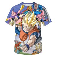 Xzx180305 3D TSH mens print dragon-ball Z summer fashion time Japanese Wukong 3D with round color end short sleeve