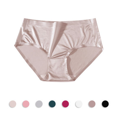 8 Pcs Women Underwear Seamless Ice Slik Female Briefs Sexy Mid Rise Panties High Quality Ladies Panties Free Shipping BANNIROU