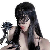 Lady Sexy Lace Eye Mask Blindfolds Black Cutout Patch Blindfolds Hollow Game Cosplay Clothing For Female Exotic Apparel Style