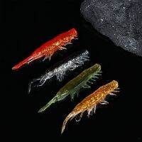 【cw】 1Pc Soft Silicone Bait Carp Sea Worm Biting Shrimp Bass Pike Fishing Rockfishing Gambita Swimbait ！