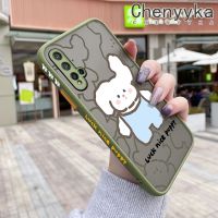 เคส Chenyyka สำหรับ Huawei P20 Lite 2019 Nova 5 Pro Nova 5i Pro เคสการ์ตูนลูกสุนัขน่ารักแฟชั่นผิวเกล็ดน้ำแข็งแบบบางเคสโทรศัพท์เนื้อแข็งกันกระแทกขอบสี่เหลี่ยมด้านปลอกซิลิโคนคลุมทั้งหมดเคสป้องกันเลนส์กล้อง