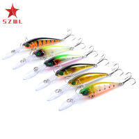 SZWL 9.4cm/6.2g Fishing Lures With Treble Hooks Artificial Hard Bait Wobblers For Fishing Bass Trout Carp