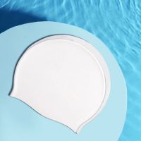 +【‘ Swimming Cap Silicone Waterproof Swim Hat For Men Women  Kids Long Hair Pool Caps Diving Swimming Equipment Elastic Cap New