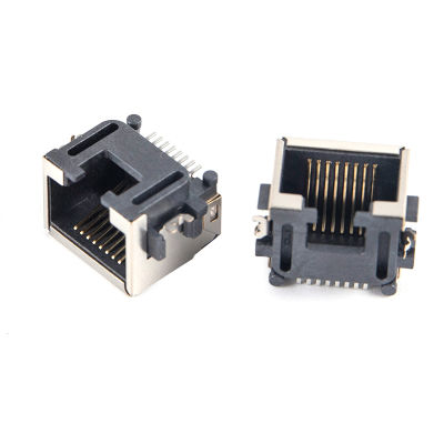 UNI 10ชิ้น RJ45เครือข่ายอีเธอร์เน็ตหญิงซ็อกเก็ต SMT SMD 8P8C หญิงแจ็คเชื่อมต่อ