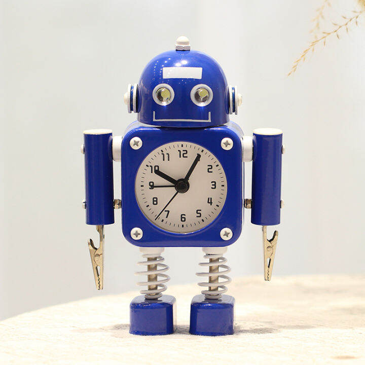 metal-robot-alarm-clock-childrens-cartoon-cute-silent-alarm-clock-creative-small-alarm-clock